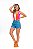 Shorts Feminino Jeans Hot Pants Cut Out Godli - Imagem 1