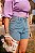 Shorts Feminino Jeans Hot Pants Cut Out Godli - Imagem 3