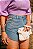 Shorts Feminino Jeans Hot Pants Cut Out Godli - Imagem 9