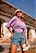 Shorts Feminino Jeans Hot Pants Cut Out Godli - Imagem 4