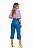 Calça Feminina Jeans Pantacourt Destroyed Godli - Imagem 2