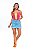 Saia Feminina Jeans Curta Barra Desfiada Godli - Imagem 1