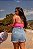 Saia Feminina Jeans Curta Barra Desfiada Godli - Imagem 4