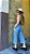Calça Feminina Pantacourt Jeans Com Racha Godli - Imagem 2