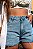 Shorts Feminino Jeans Hot Pants Barra Fio Godli - Imagem 6