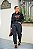 Calça Feminina Jeans Mom Slouchy Black Denim Godli - Imagem 2