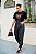 Calça Feminina Jeans Mom Slouchy Black Denim Godli - Imagem 1