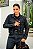 Jaqueta Feminina Jeans Cropped Elástico Barra Black Denim Godli - Imagem 1
