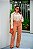 Calça Feminina Color Wide Leg Cotelê Mocha Mousse Godli - Imagem 1
