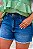 Shorts Feminino Jeans Hot Pants Used Médio Godli - Imagem 6