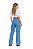 Calça Feminina Jeans Wide Leg Delavê Destroyed Godli - Imagem 3