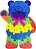 QUEBRA- CABEÇA EM MDF URSO COM 26 Peças - Toy Mix - Imagem 3