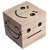 Enfeite de Madeira 8cm Cubo com Rosto - Imagem 1