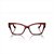 Óculos Armação Vogue Feminino Havana Vermelho 54mm - Imagem 6