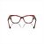 Óculos Armação Vogue Feminino Havana Vermelho 54mm - Imagem 3