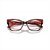 Óculos Armação Vogue Feminino Havana Vermelho 54mm - Imagem 2