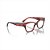 Óculos Armação Vogue Feminino Havana Vermelho 54mm - Imagem 5