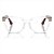 Armação Oculos Ray-ban Rx7242l 8349 54 Rb 7242L Transparente - Imagem 6