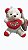 CHAVEIRO URSO CORACAO 9CM PELUCIA - Imagem 2