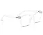Armação Óculos  Ray Ban 7253L 2001 55 18 145 - Imagem 3