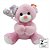 Urso de Pelúcia C/ Coração 22cm em Poliéster Fizzy - Imagem 5