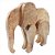 Elefante Decorativo 24,5cm em Madeira Mabruk - Imagem 1
