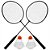 Kit Badminton 5 Peças em Aço Carbono Amigold - Imagem 2