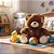 Urso de Pelúcia Decorativo 30cm em Poliéster Fizzy - Imagem 1