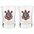 Jogo De Copos Shot Corinthians 2 Peças 50ml em Vidro Oficial - Imagem 1