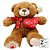 Urso de Pelúcia Coração 36cm em Poliéster Fizzy - Imagem 2