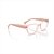 Armação Oculos Vogue VO5681 3155 54 17 140 Rosa transparente - Imagem 5