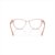 Armação Oculos Vogue VO5681 3155 54 17 140 Rosa transparente - Imagem 4