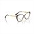 Armação Oculos Vogue VO5522 3156 54 16 140  Bege e dourado - Imagem 5