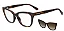 Armação Óculos Grau Clipon Love Moschino Mol071cs Havana 53 - Imagem 1