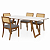 Mesa de Jantar Herval MH 5341 off white + amêndoa- Só mesa ou conjunto com cadeiras MH 3230 - Imagem 7