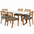 Mesa de Jantar Herval MH 5341 off white + amêndoa- Só mesa ou conjunto com cadeiras MH 3230 - Imagem 8