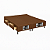 CAMA BOX - COM GAVETA - CASTOR - QUEEN - 158X198X40 - Imagem 3