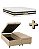 Box com Baú + Colchão Castor Silver Star Molas Tecnopedic Double face- KING 193 X 203 X 80 - Imagem 1