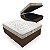 Conjunto Bau + Colchão Castor Casal Silver Star Air One Face Pocket 138x188x80cm - Imagem 1