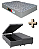 Conjunto: Cama baú + Colchão Castor - Sleep Max - D33 KIng 193x203X71 - Imagem 1