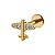 Piercing Avião Cravejado - Titânio - Imagem 2