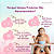 Kit Introdução Alimentar para Bebê 100% Silicone Rosê Com Ventosa - Prato, Copo, Talheres e Babador - Imagem 7