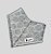 BANDANA DE GALGO LUXE BOLAS CINZA FRANJAS - Imagem 3