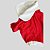 CAMISETA DE GALGO NATAL CONFORT VERMELHA E BRANCA PE - Imagem 8