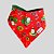 BANDANA DE GALGO NATAL VERMELHO NOEL VERDE - Imagem 1