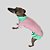 VESTIDO DE GALGO ITALIANO UV ROSA E VERDE - Imagem 2