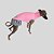 VESTIDO DE GALGO ITALIANO UV ROSA WAVE - Imagem 3