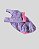 CAMISETA DE GALGO ITALIANO UV LILAS E ROSA PE - Imagem 2
