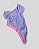 CAMISETA DE GALGO ITALIANO UV LILAS E ROSA PE - Imagem 1