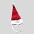 GORRO DE GALGO NATAL VERMELHO POA DOURADO - Imagem 2